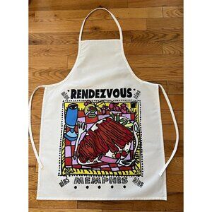 Rendezvous Apron Memphis Barbecue Ribs Adult Size Colorful Souvenir